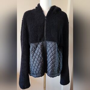Women's Spyder Black Hooded Jacket Sz L